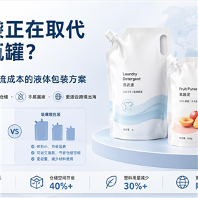 放弃笨重玻璃瓶！深扒液体包装界的“利润放大器”：吸嘴袋（Spout Pouch）凭什么爆单出海？